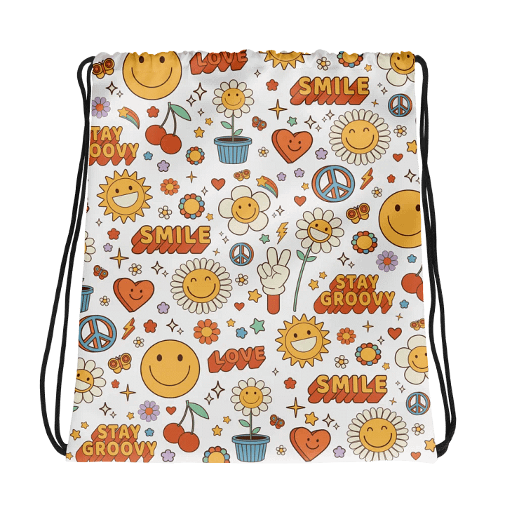 Groovy Icons Drawstring Bag product image (1)
