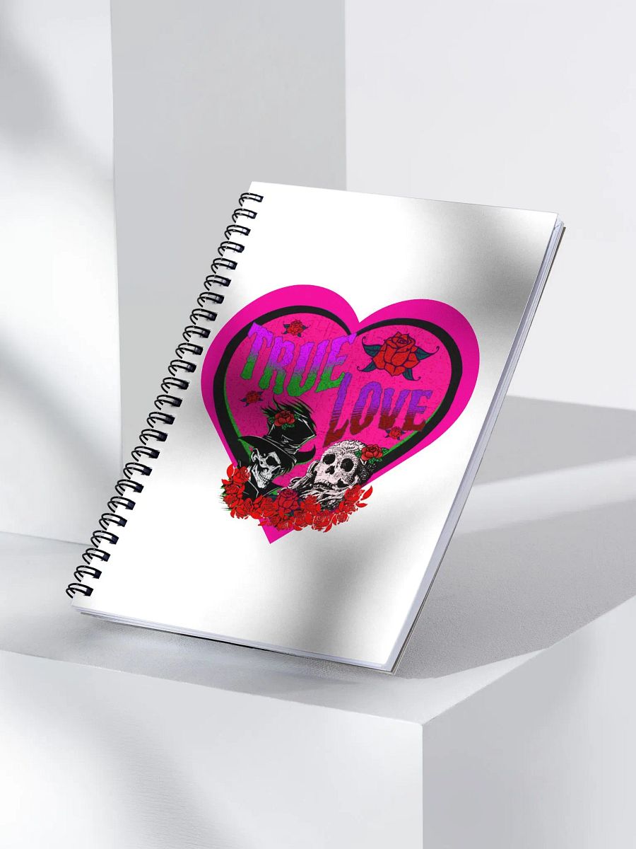 True Love Pink Heart Spiral Notebook product image (1)