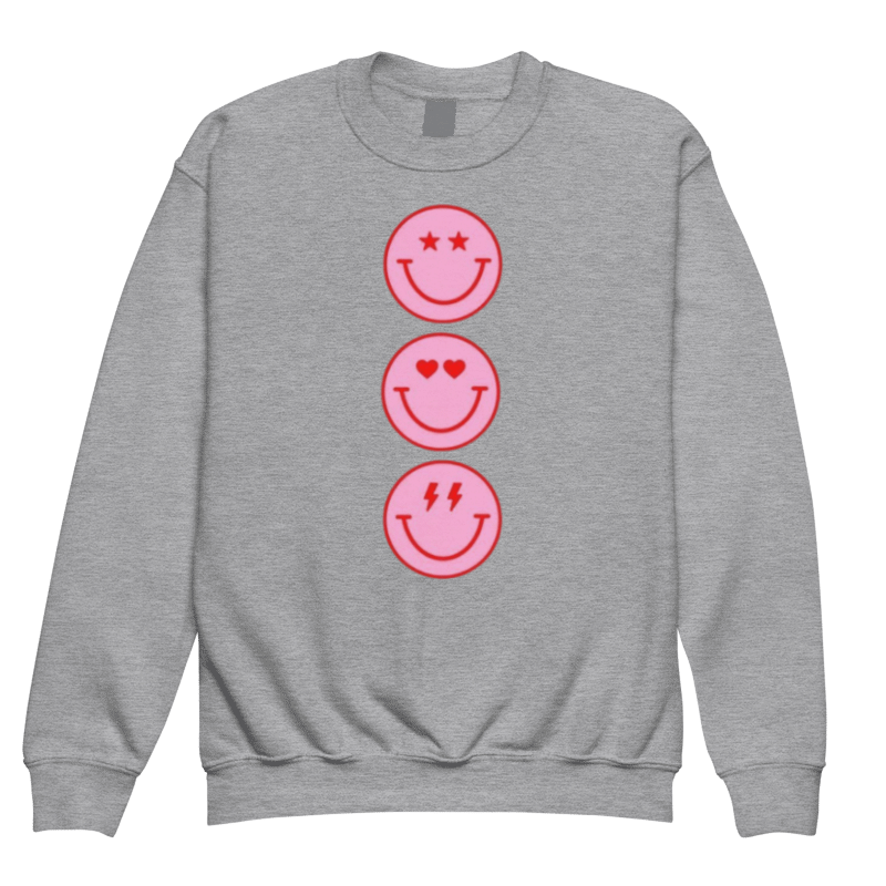 Smiley Trio Youth Sweatshirt product image (1)