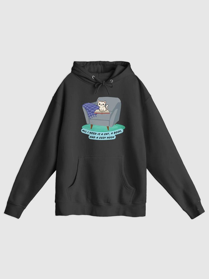 Cozy Cat & Book Premium Hoodie product image (1)
