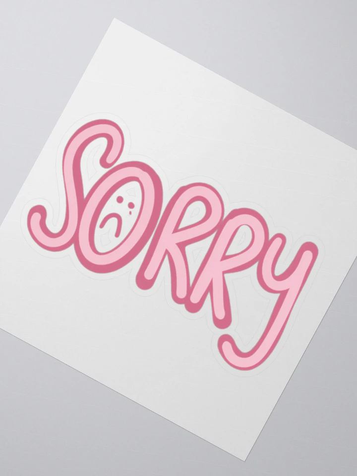 Sorry Sticker product image (2)