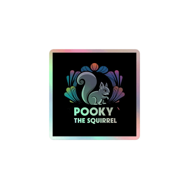 Pooky's Holographic Squirrel Sticker Set product image (1)