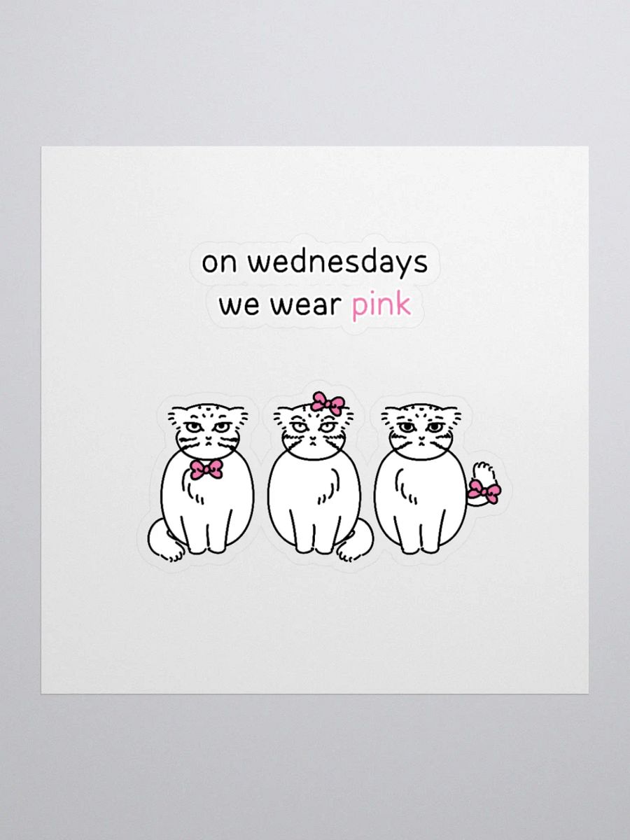 Pink Wednesdays Manul - Sticker product image (2)