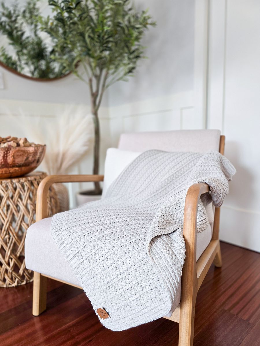Cozy Braided Wheat Crochet Blanket Pattern product image (6)