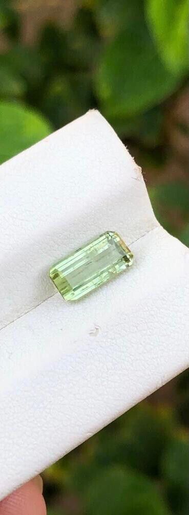 TOURMALINE GEMSTONE FOR RING YELLOW/GREEN COLOR LOOSE GEMSTONE, 1.90 CRT product image (1)