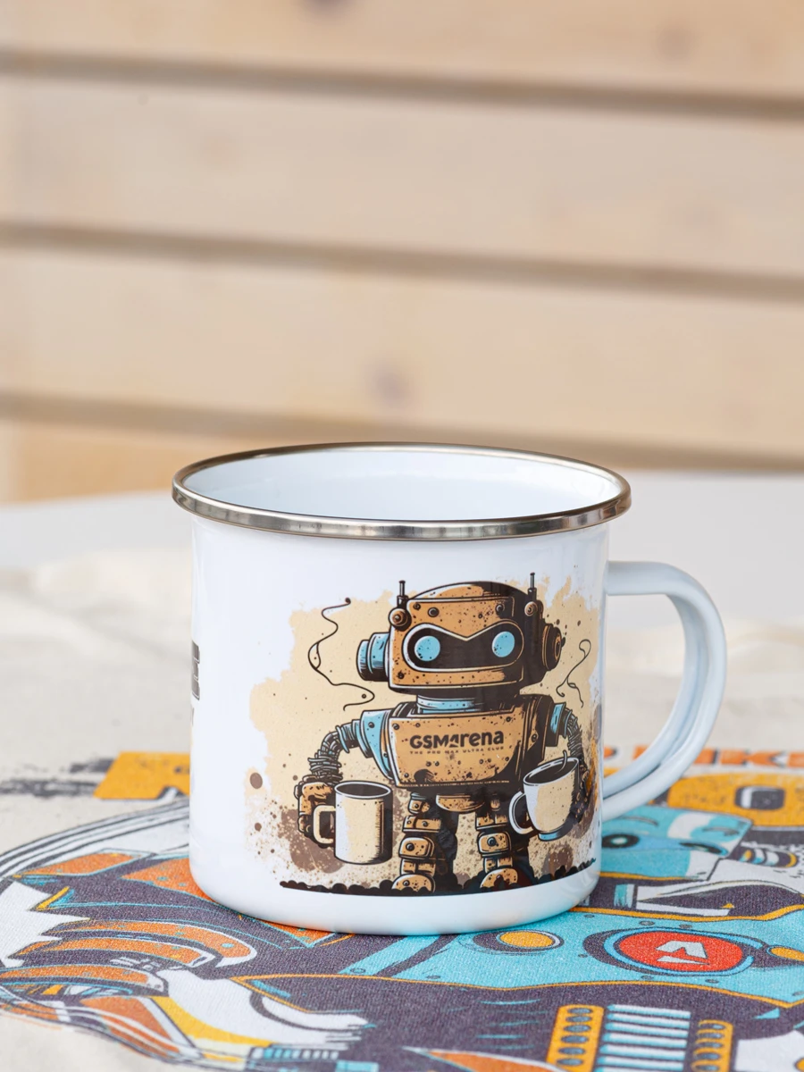 Robot Enamel Coffee Mug product image (2)