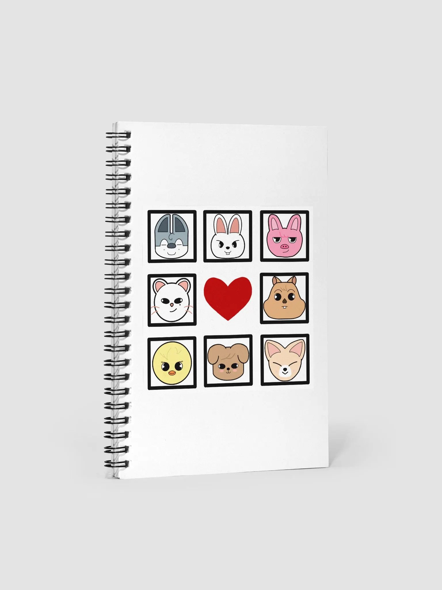 OT8 skzoo tiles with heart - Notebook product image (1)