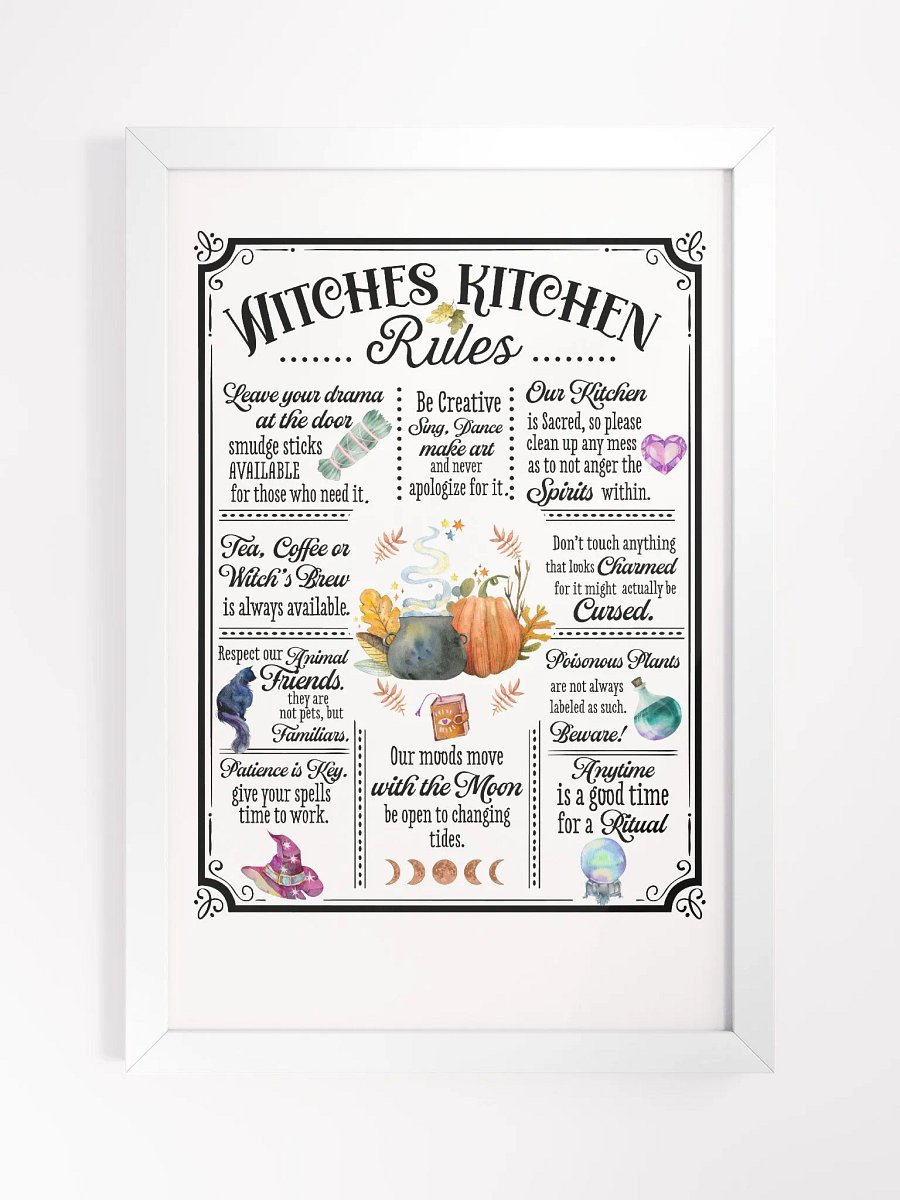 Witches Kitchen Rules - Witchy, Kitchen Witch, Magic Kitchen Gift product image (1)