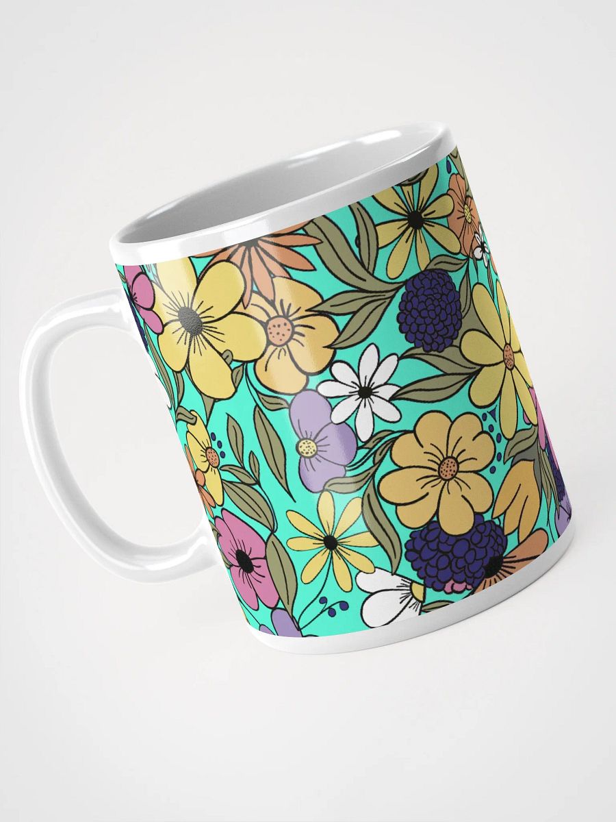 Flower Power Aqua Mug product image (5)