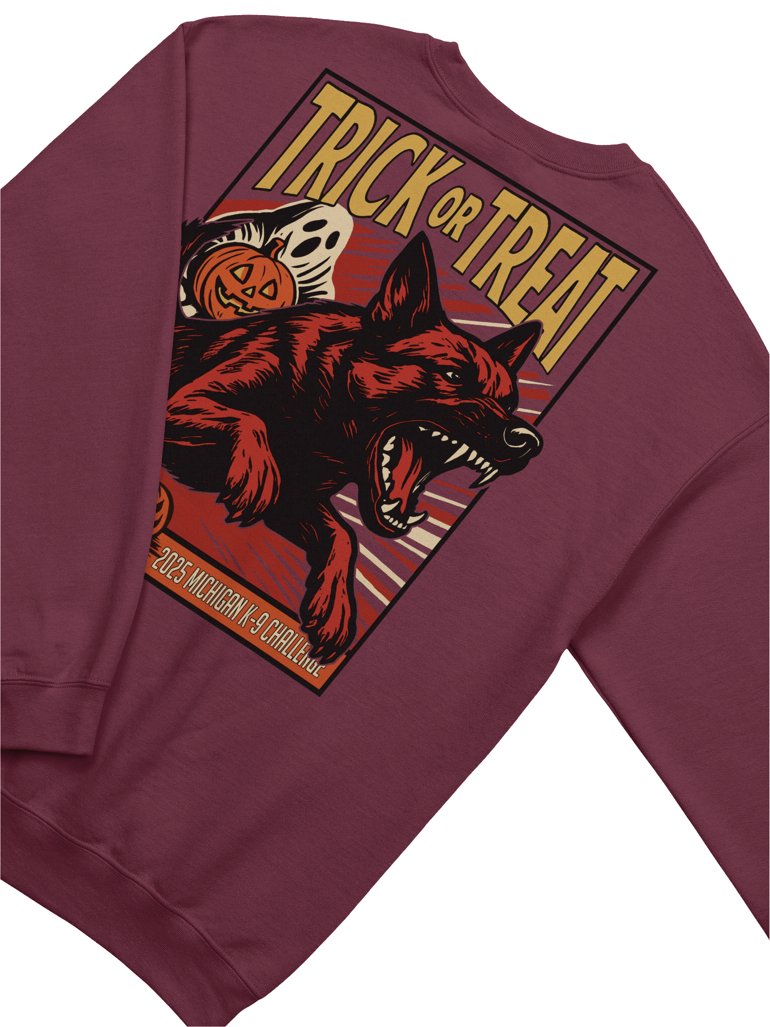 2025 Michigan K-9 Challenge Trick or Treat - Gildan Classic Crewneck Sweatshirt product image (6)
