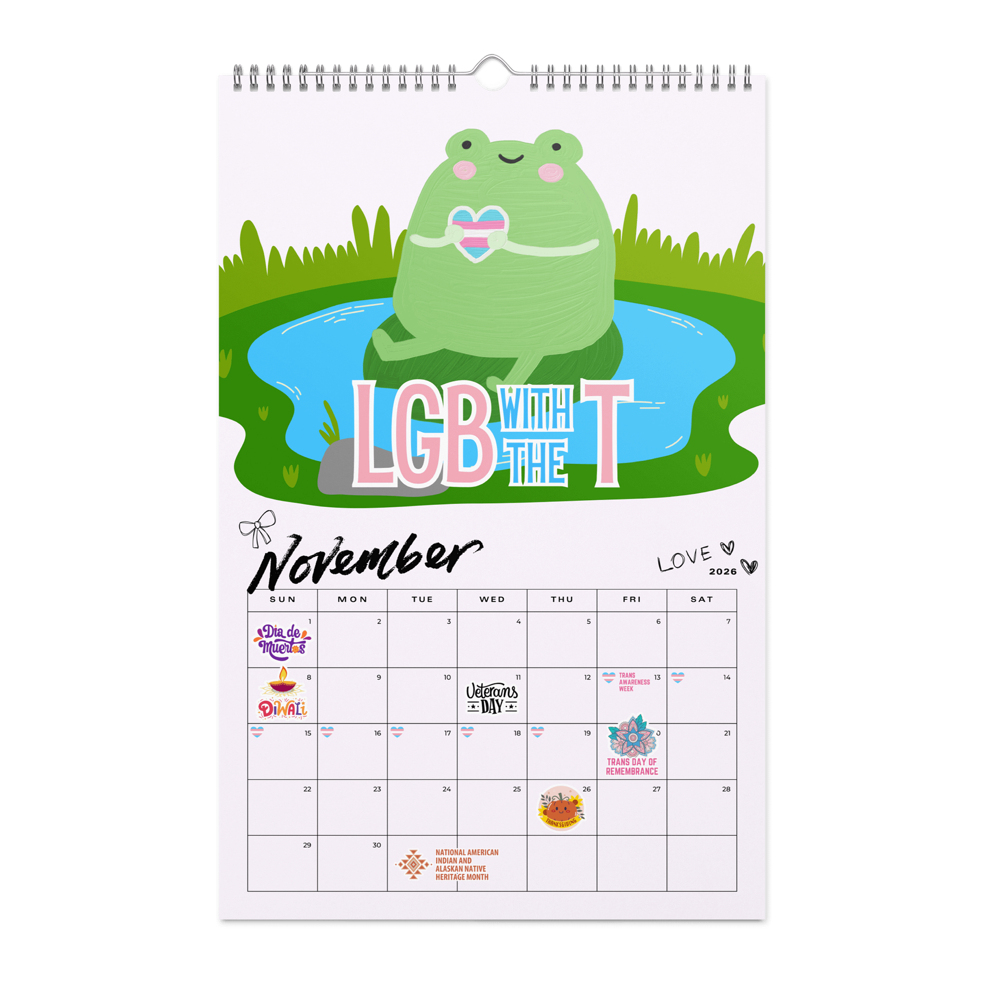 2026 LGBTQ+ Pride & Cultural Celebration Calendar product image (11)