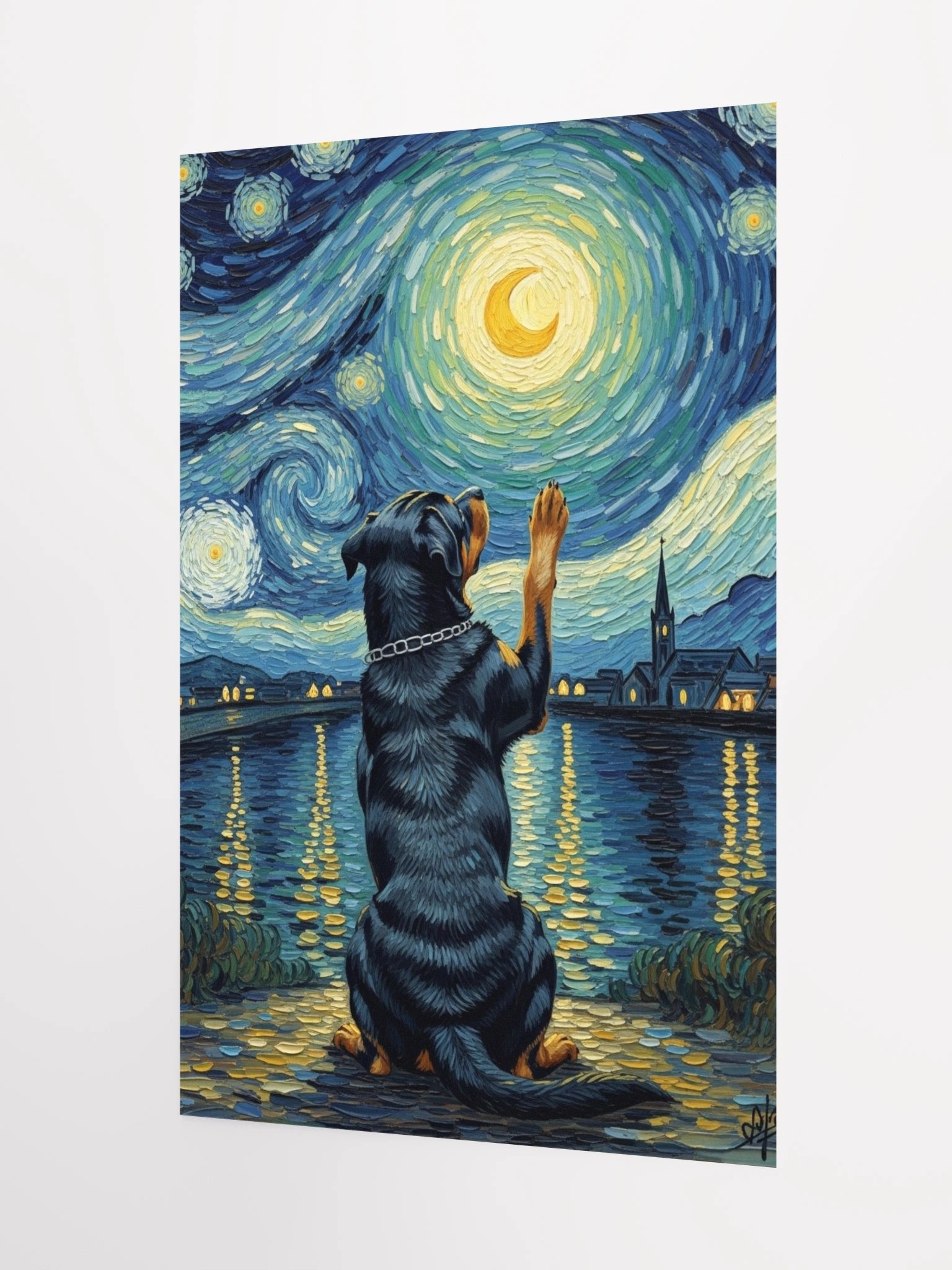 Starry Night Rottweiler Poster product image (8)