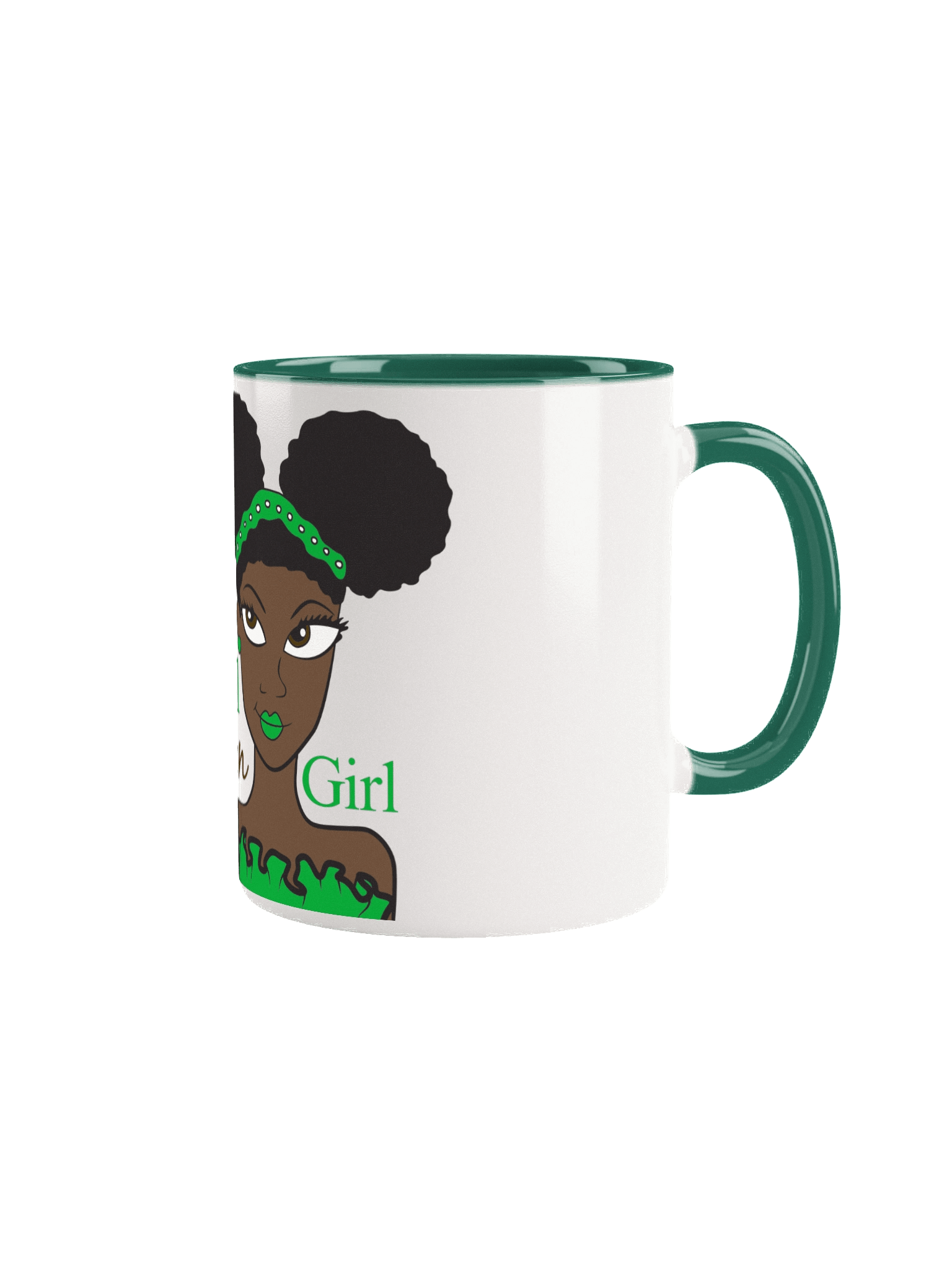 Chocolate Beautiful Brown Girl Mug product image (2)