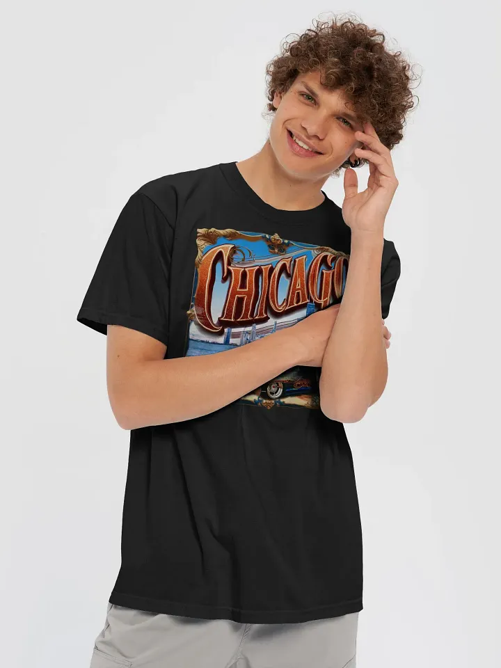 Chicago Skyline Heavyweight T-Shirt product image (66)