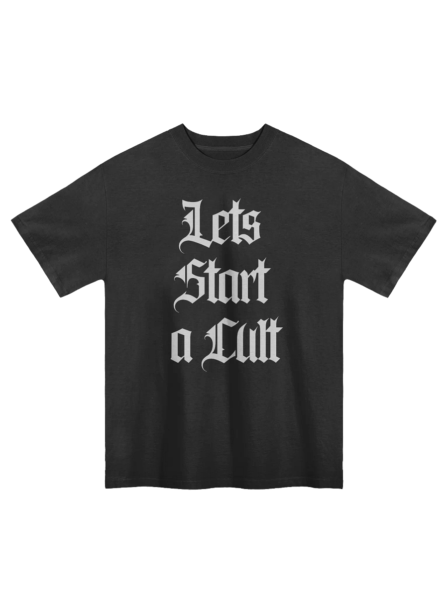 Let's Start a Cult Faded Oversized T shirt product image (1)