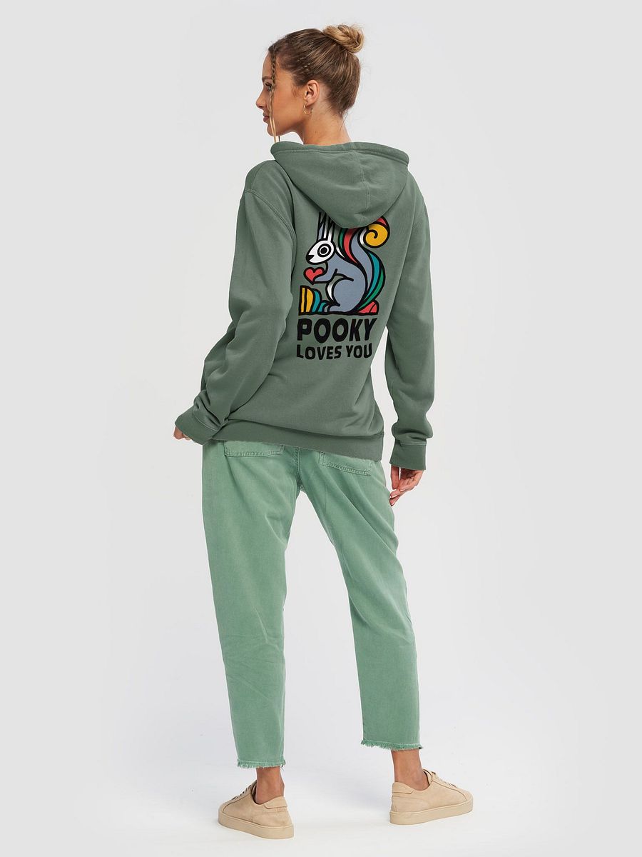 Super Premium Hoodie: (Image on both sides) Pooky Loves You, Stylized Neo Cubism product image (4)