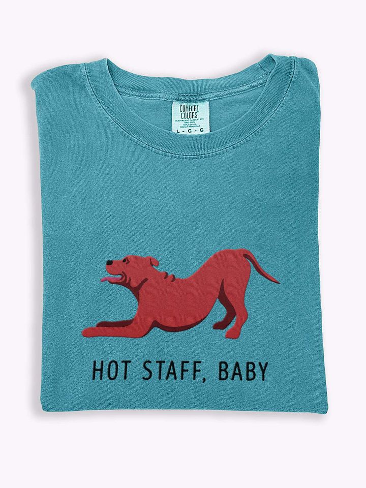 Hot Staff, Baby T-Shirt(Embroidered) of a Staffordshire Terrier(Red) product image (1)