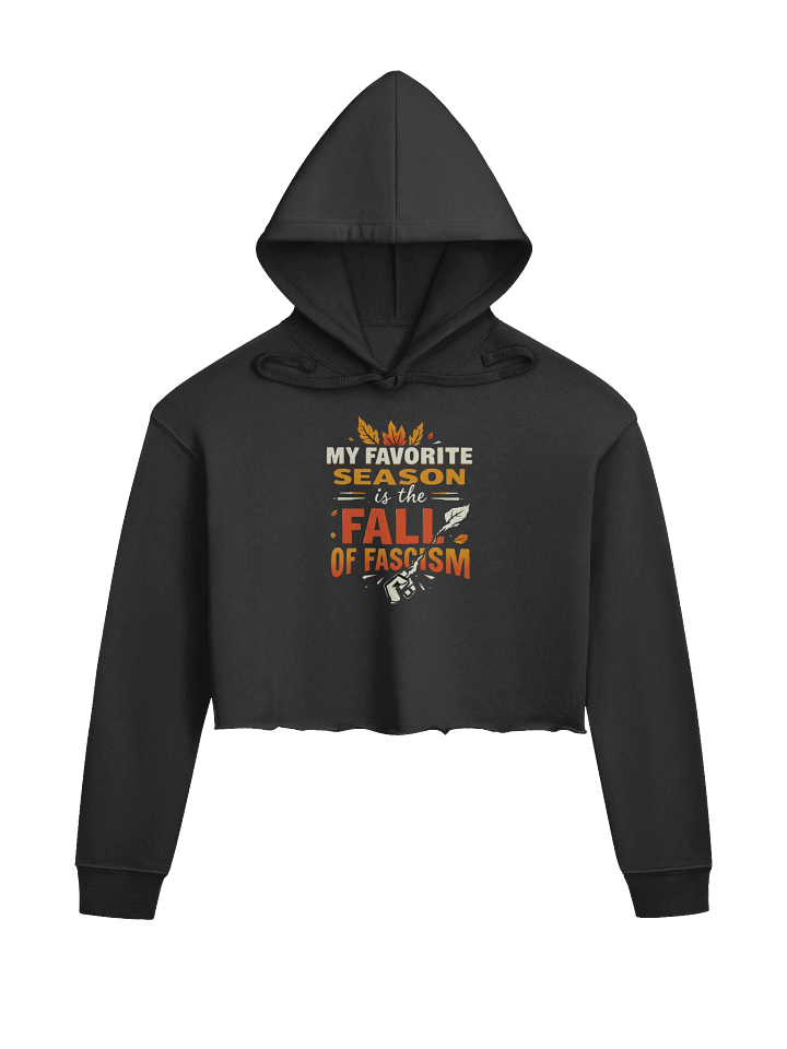 Fall of Fascism Crop Hoodie product image (2)