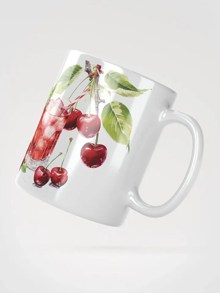 Cherry Bliss White Glossy Mug product image (2)