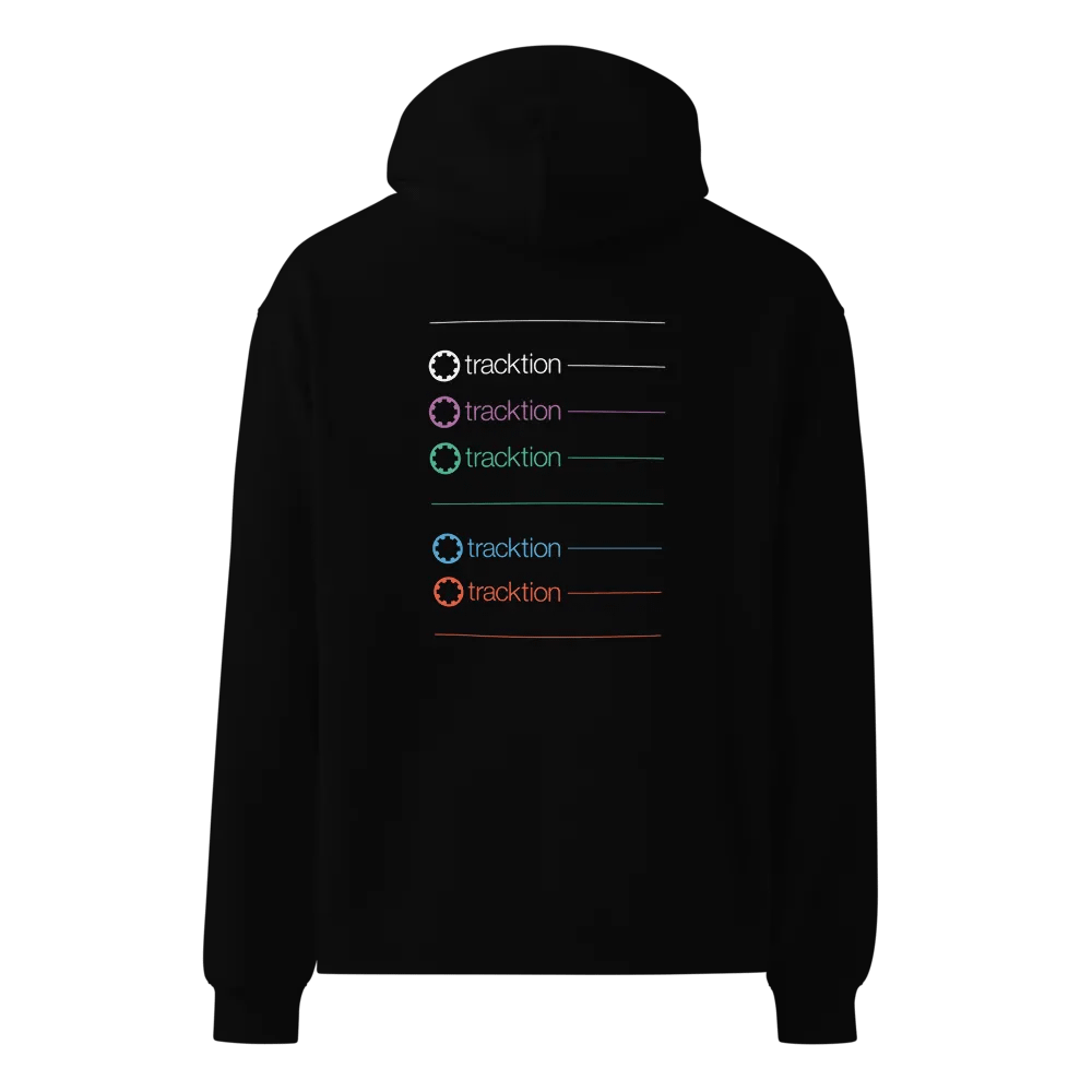 Tracktion Piano Premium Oversized Hoodie - back product image (2)