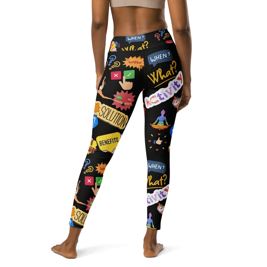 Dynamic Dialogue Printed Leggings product image (4)