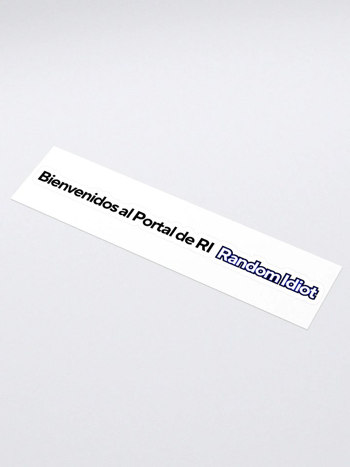 Random Idiot ESP Tagline Cut Stickers (Single) product image (1)