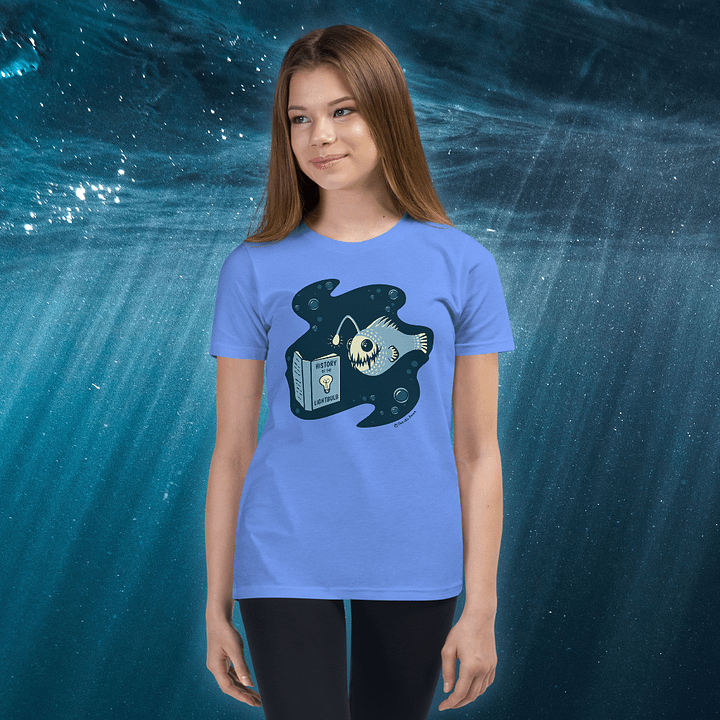 Deep Sea Readin' Youth - Heather Columbia Blue product image (1)