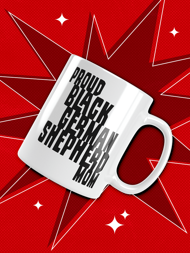 Proud Black German Shepherd Mom Small Mug For GSD Lovers product image (2)