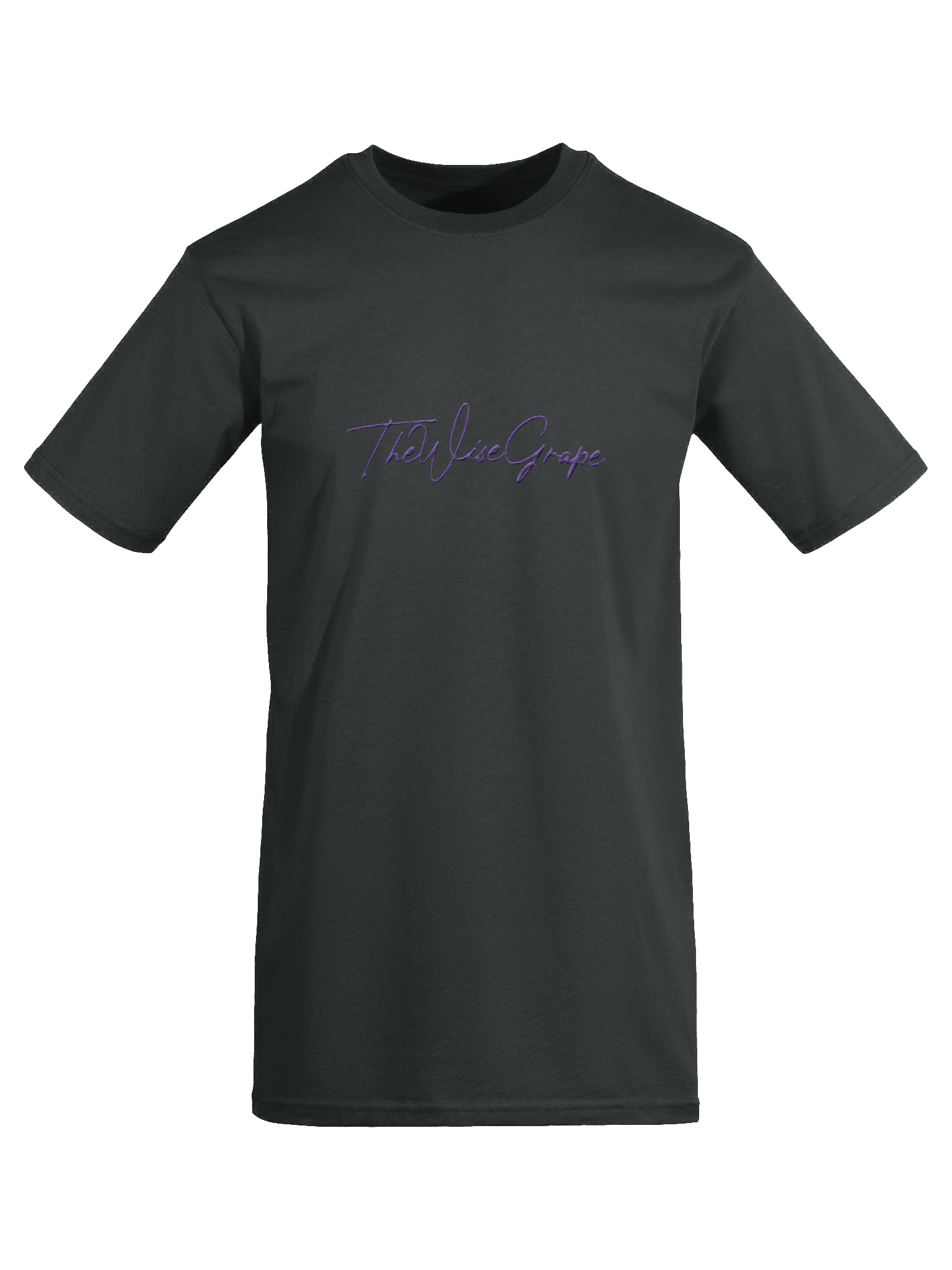 Grape Purple Signature Embroidered Tee product image (1)