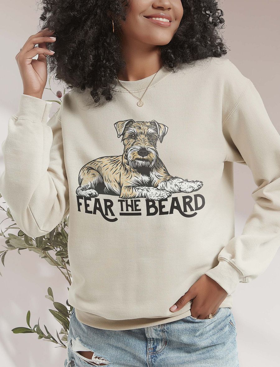 Fear the Beard Sweatshirt of a Schnauzer(Wheaten) | Funny Shirt for Bearded Dog Paw-rents product image (18)