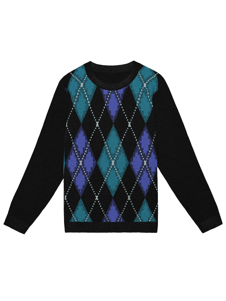 Black Argyle Sweater product image (1)