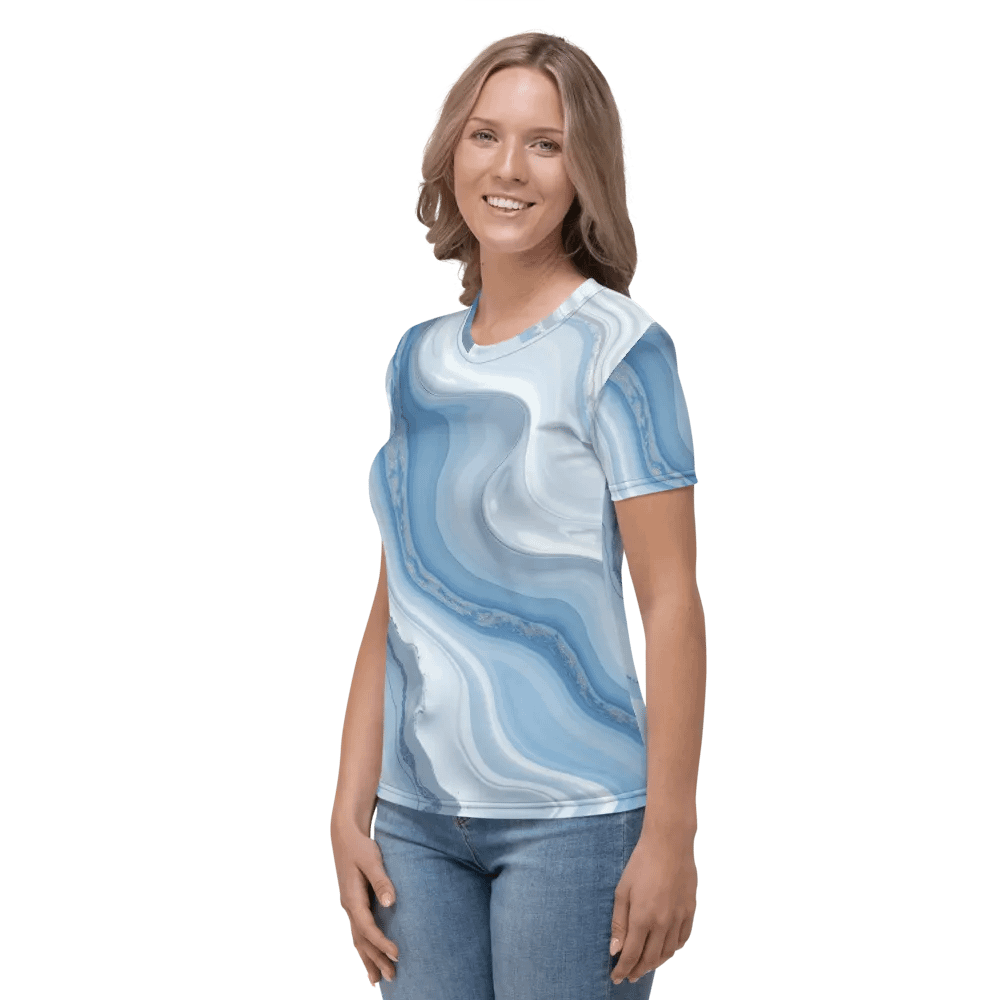 Fluid Marble Women's Crew Neck Tee product image (2)