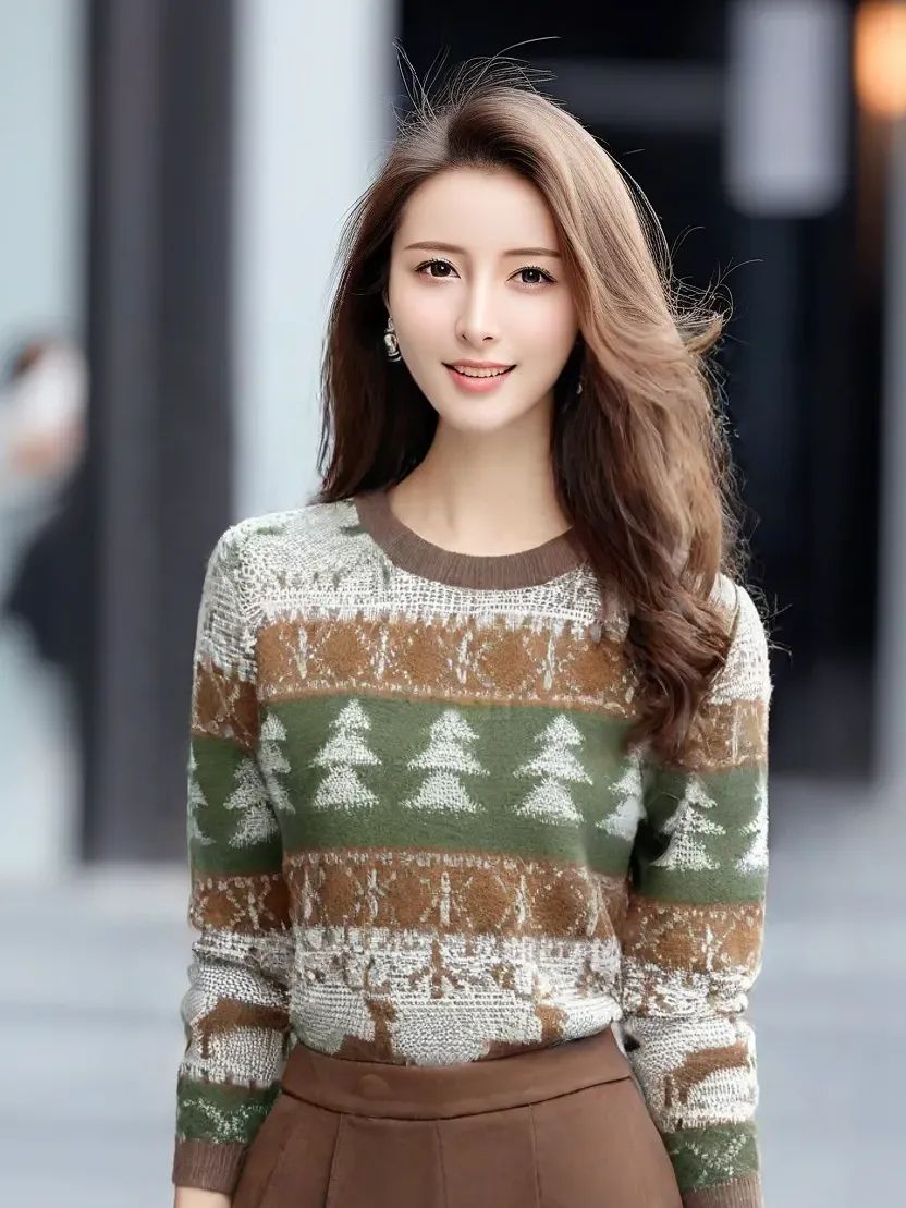 Festive Reindeer Christmas Sweatshirt – Cozy & Stylish Holiday Knitwear product image (5)