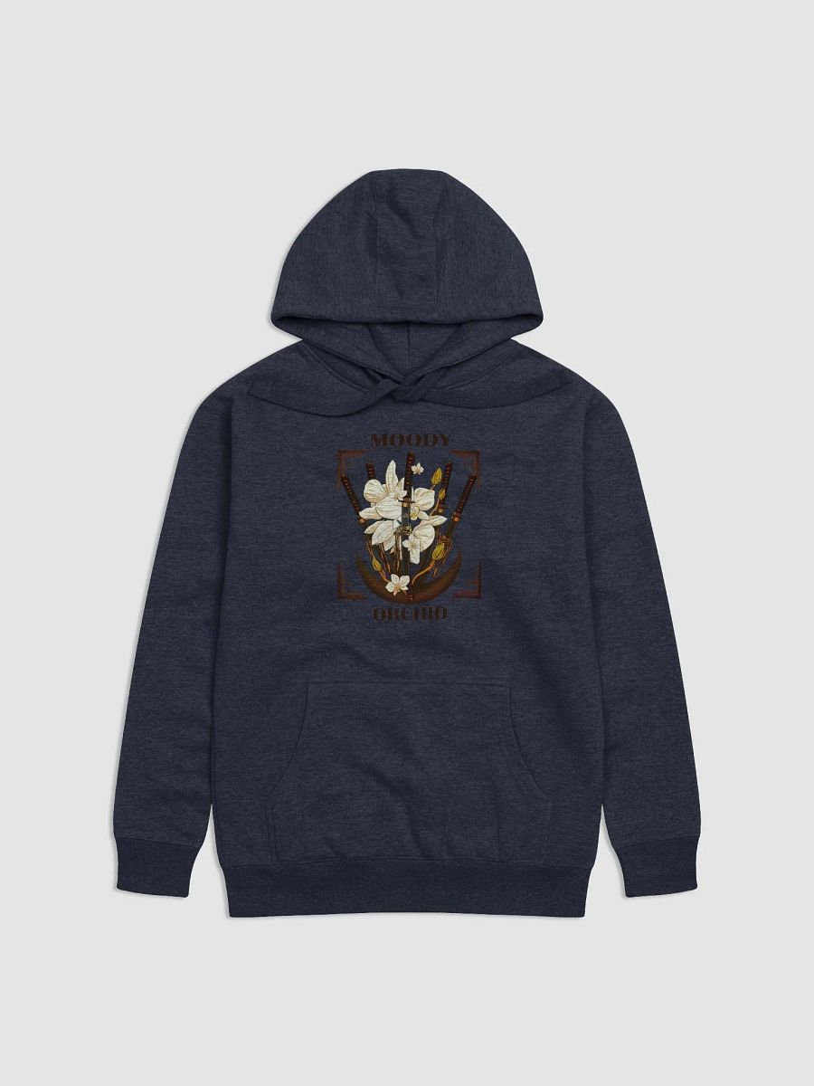Bronze Japanese Katana & Orchids Pullover Hoodie product image (1)