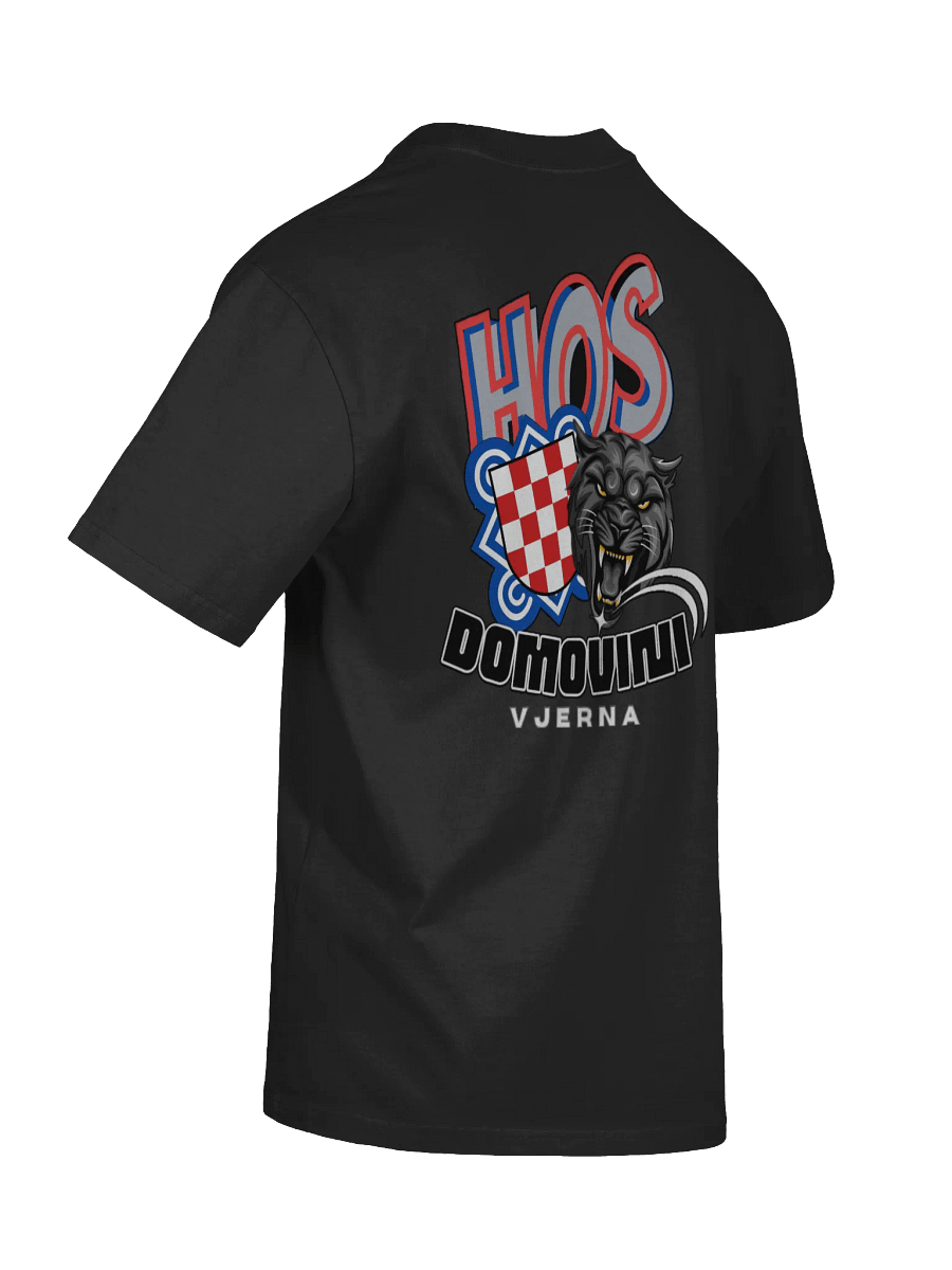 HOS DOMOVINI VJERNA Emblem Oversized Faded T-Shirt product image (8)