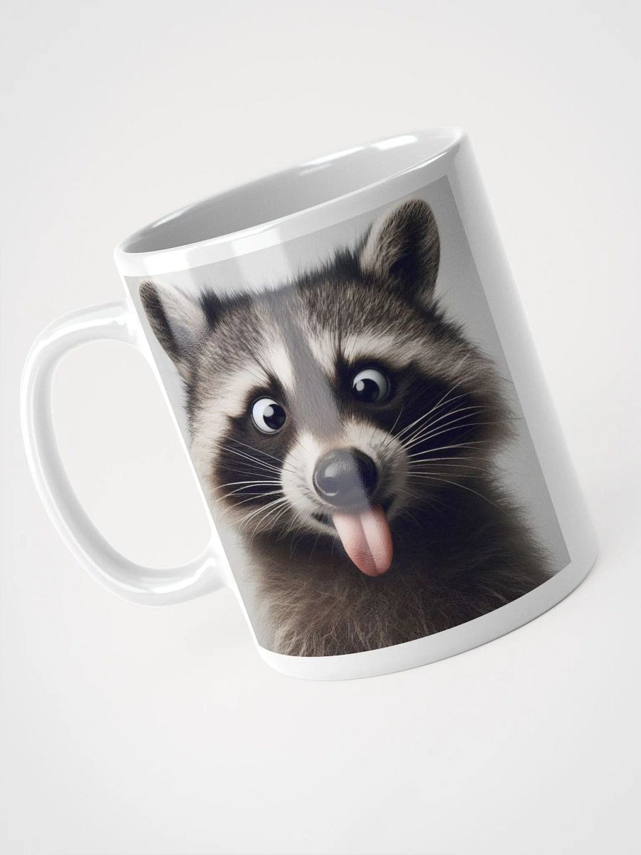 Rude Raccoon #Humorous Mug - White product image (3)