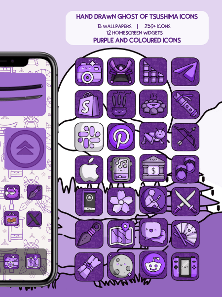 Ghost of Tsushima ONI Phone Theme product image (2)