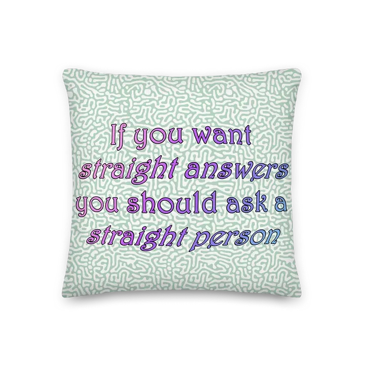Straight Answers Pillow product image (1)
