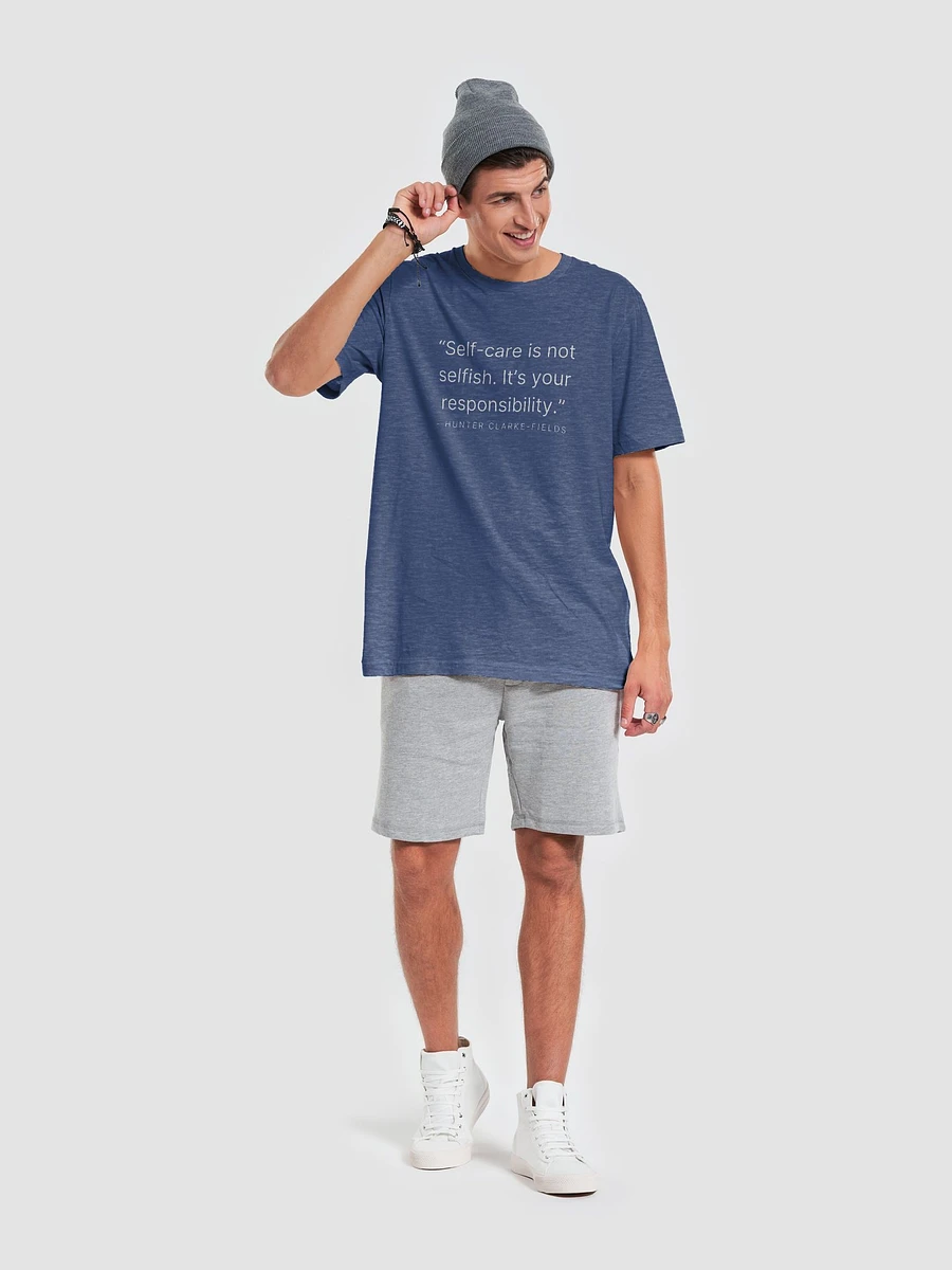 Self-Care Is Not Selfish Heather Blue Tee product image (6)