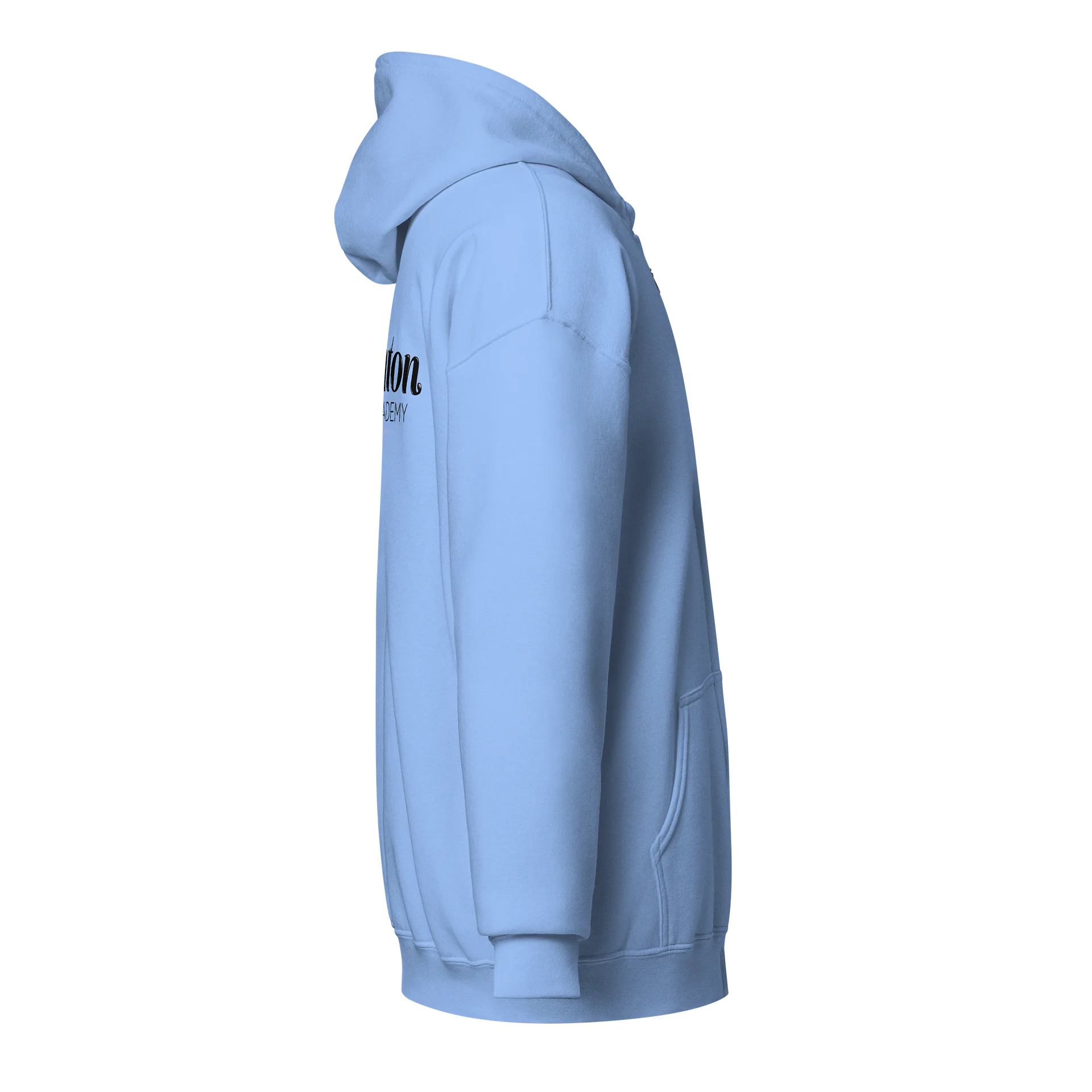 Brighton Music Academy Zip-Up Hoodie – Carolina Blue, Sport Gray, and White product image (8)