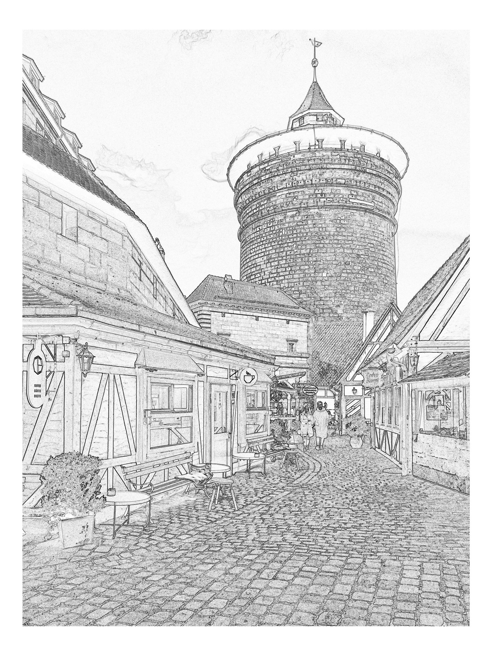 Cool Down [Color] | Adult Coloring Book: Nuremberg product image (5)