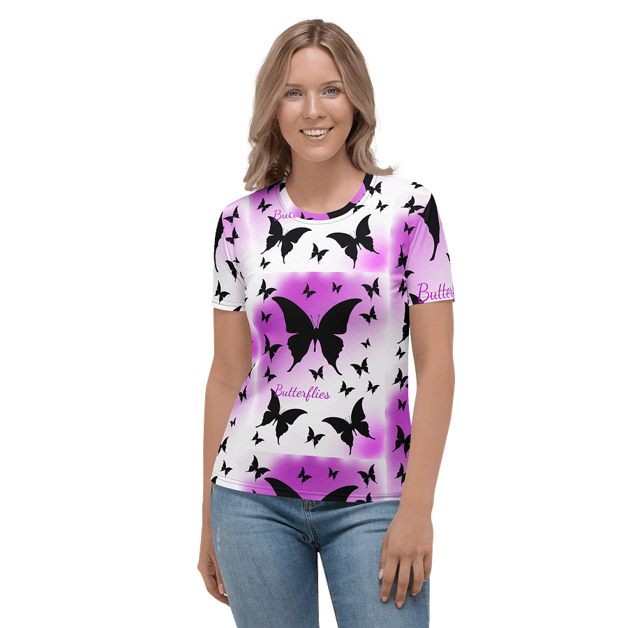 Butterflies design (photoshop by Dina R.) - Women's Crew Neck T-Shirt product image (1)