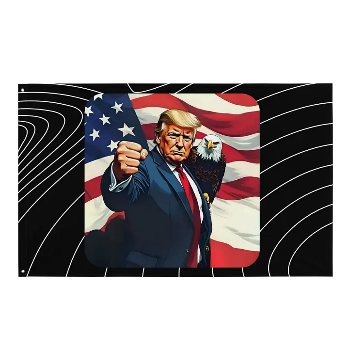 Flag: Trump with Eagle product image (1)
