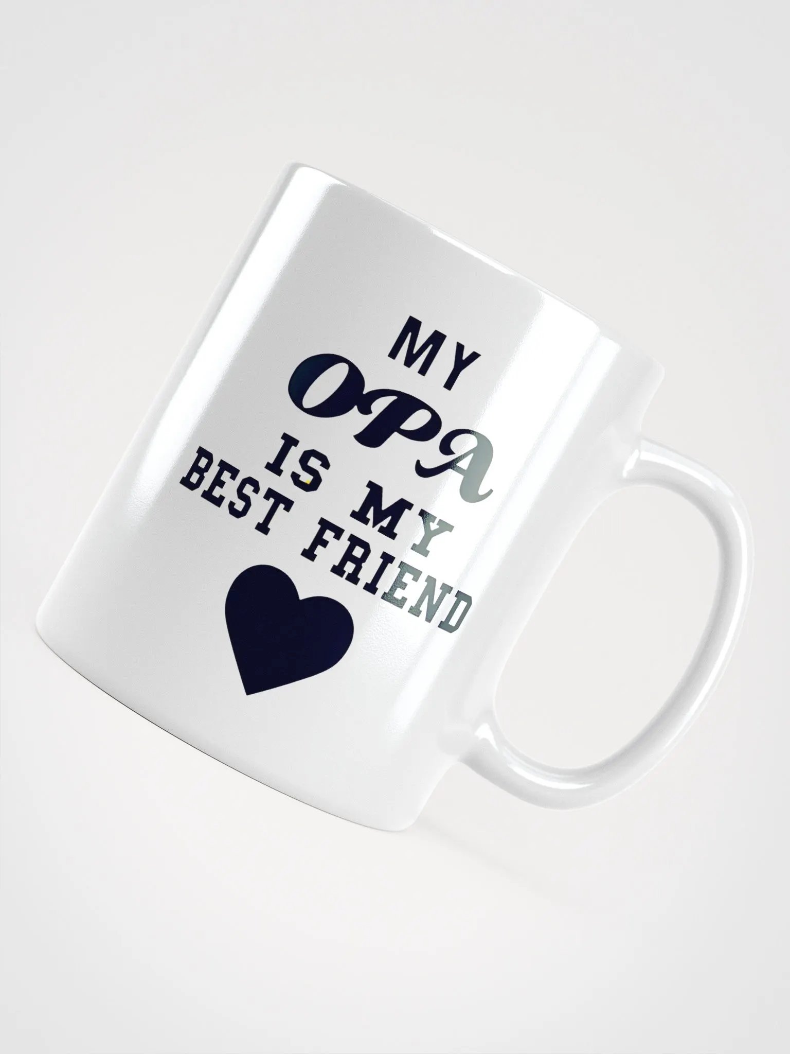 My opa is my best friend - grandpa gifts - Glossy Mug product image (2)