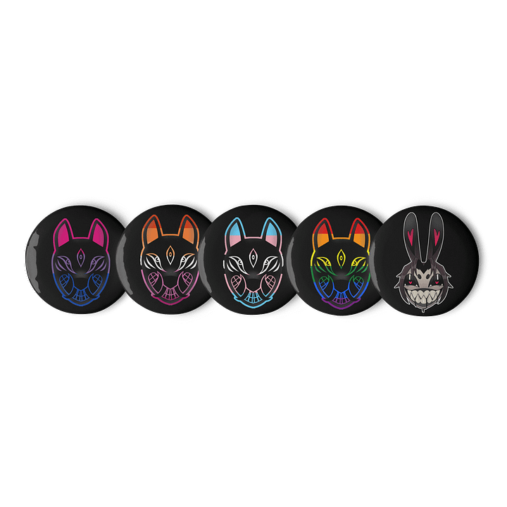 Lou - Kitsune - queer - buttons product image (1)