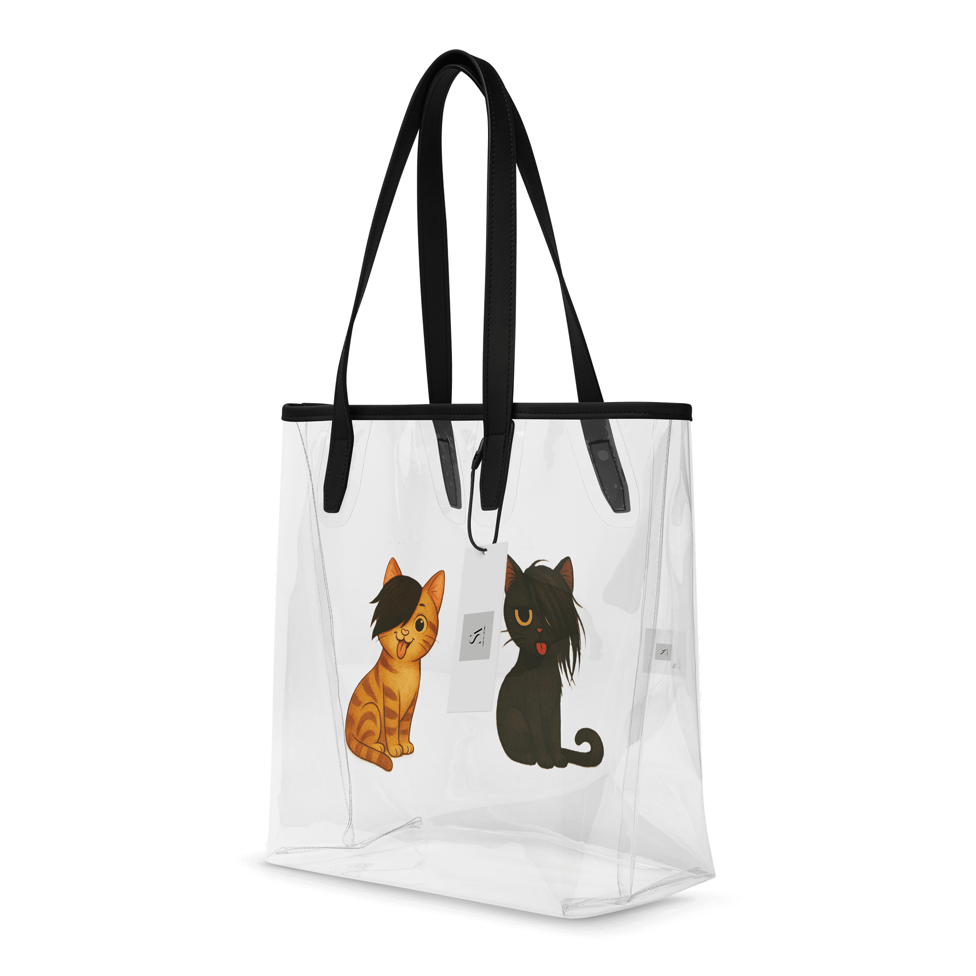 Playful Feline Clear Tote Bag product image (4)