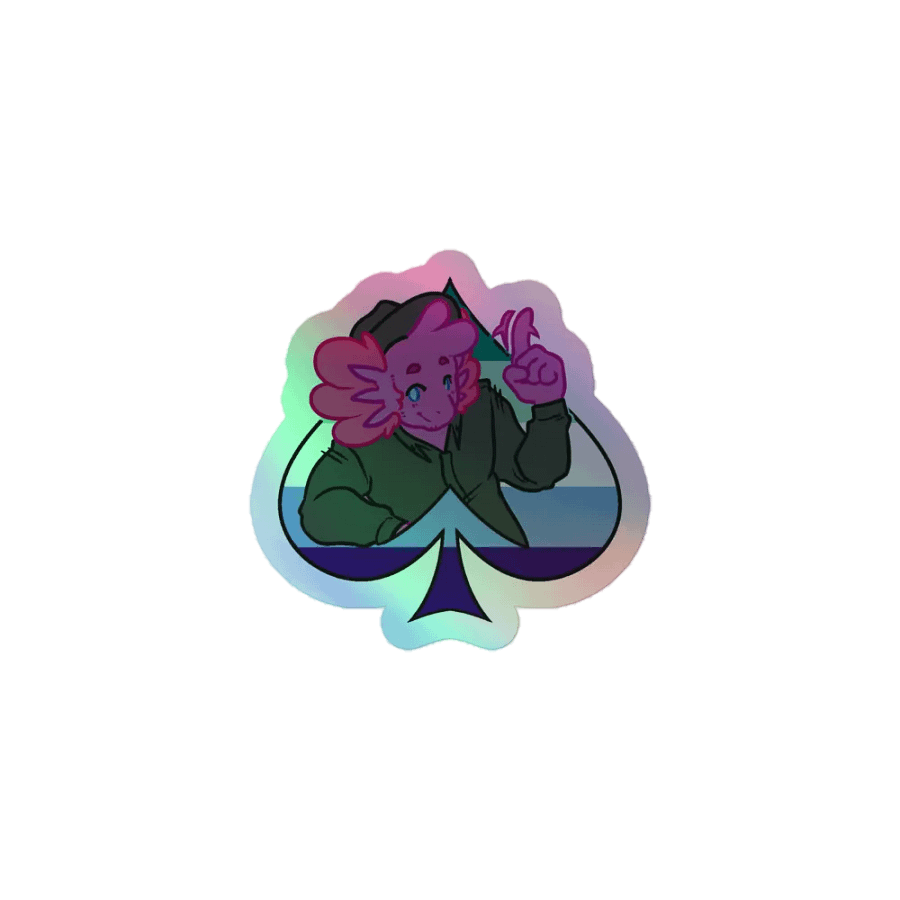 MLM in Spades | Kiss-Cut Holo Sticker product image (1)