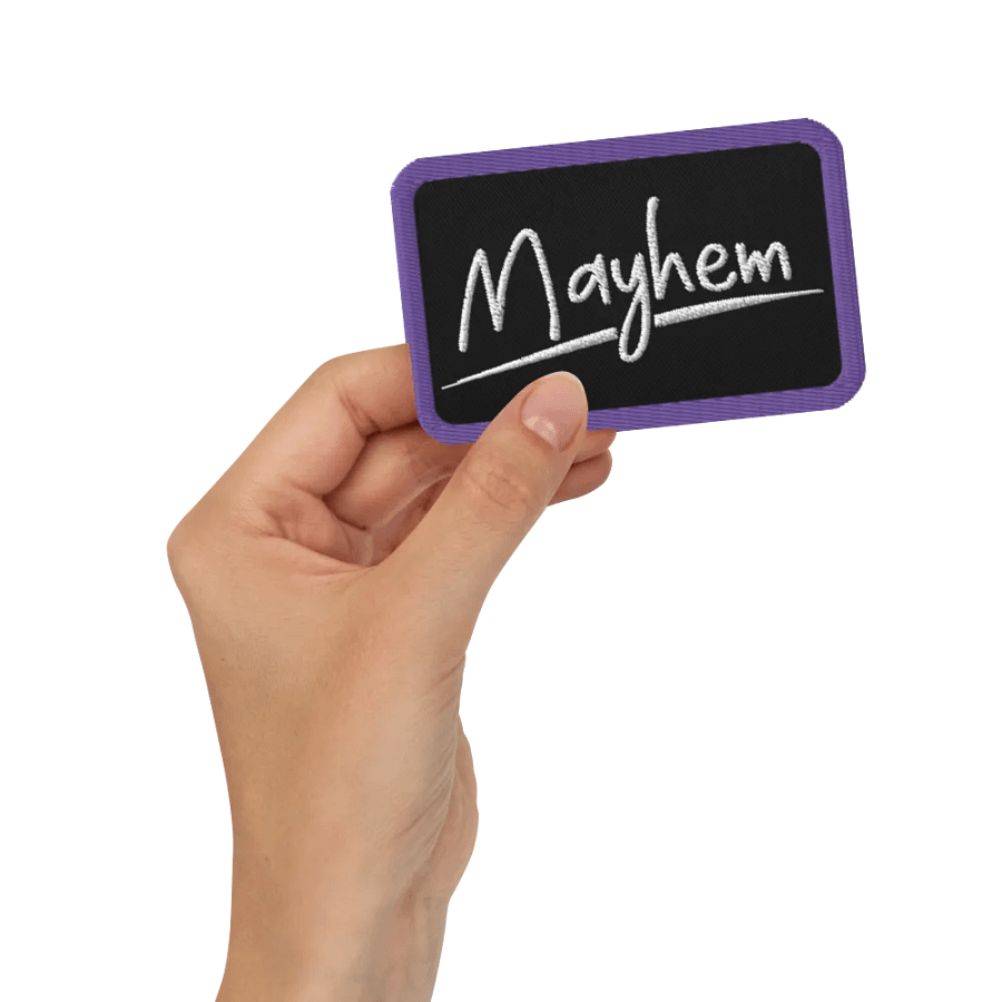 Mayhem Embroidered Patch (Rectangle) product image (2)