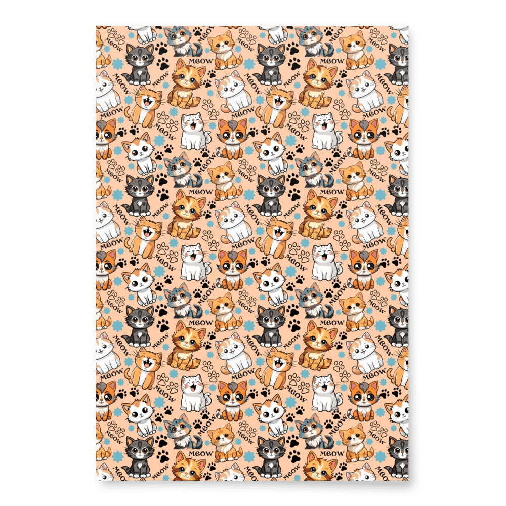 Meow Magic Wrapping Paper - Peach product image (2)