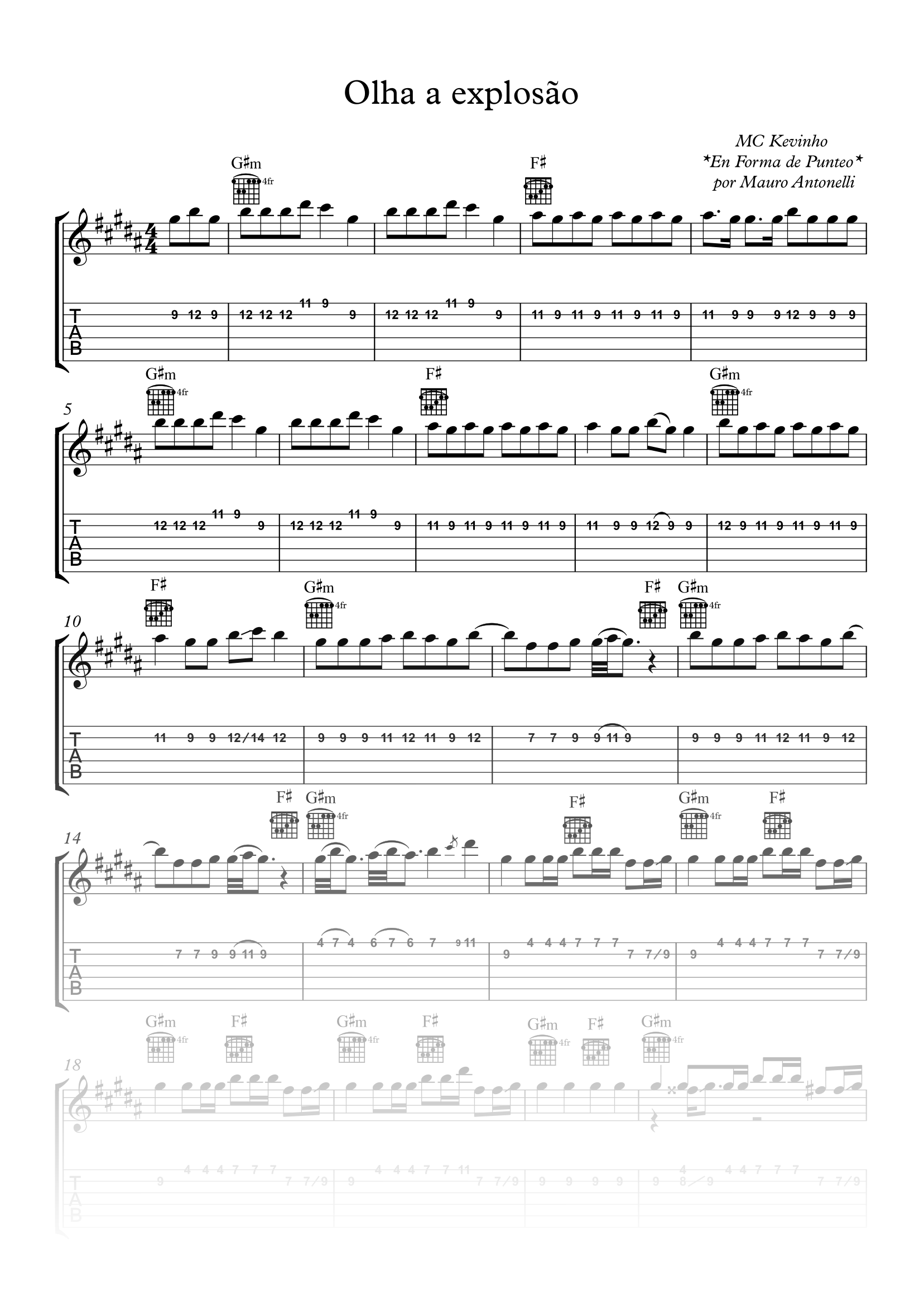 Olha a explosao - Partitura + Tab + Acordes + Pista product image (1)